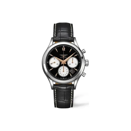 LONGINES Classic Vintage Автоматический Механический Механизм Мужские Часы 39 мм Черный Циферблат