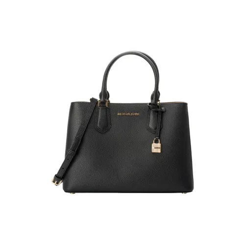 MICHAEL KORS Adele Кожа Плечевая Сумка Сумка Большая Женская Черная