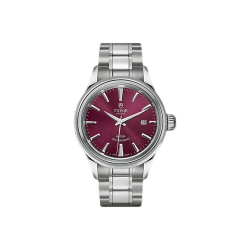 TUDOR Wind Style Collection Автоматический Механический Механизм Женские Часы 28 мм Красный Циферблат Часов