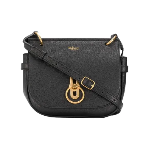 Mulberry Кожа Плечевая Сумка Женская Черная