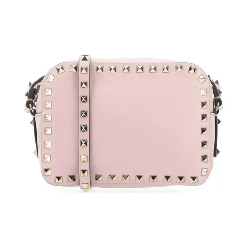 Valentino Сумка через плечо из коровьей кожи женская розовая