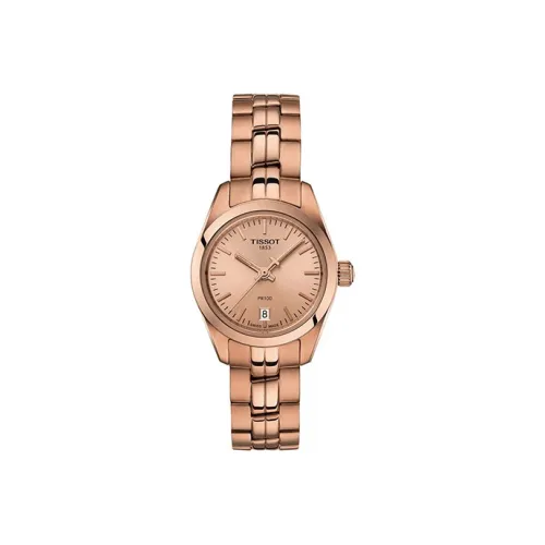 Tissot Quartz Movement Женские PR100 Collection Часы 25 мм Золотые