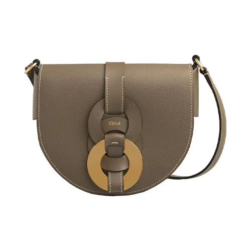 Chloe Chloé сумки Телячья кожа Седло Сумка Сумка через плечо Маленькая Женская Хаки