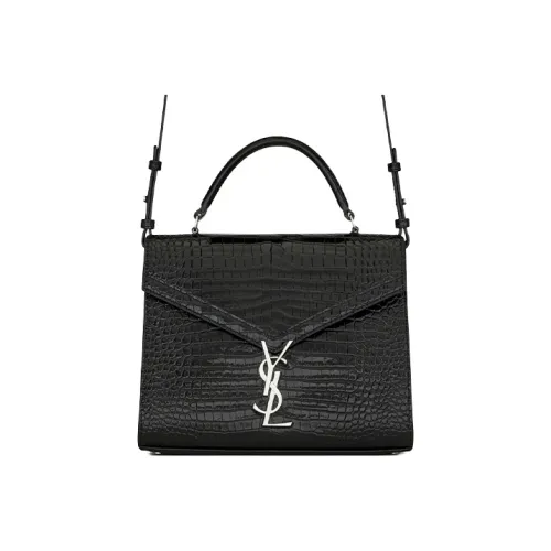 SAINT LAURENT Кожа Плечевая сумка Сумка через плечо Сумка среднего размера Женская Черная