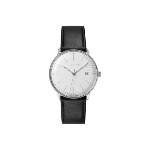 JUNGHANS Кварцевый механизм Мужские часы Max Bill Collection 38mm*7,9mm Белый
