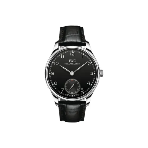 IWC Механизм с ручным заводом Мужские часы серии Portugal 44 мм Черные