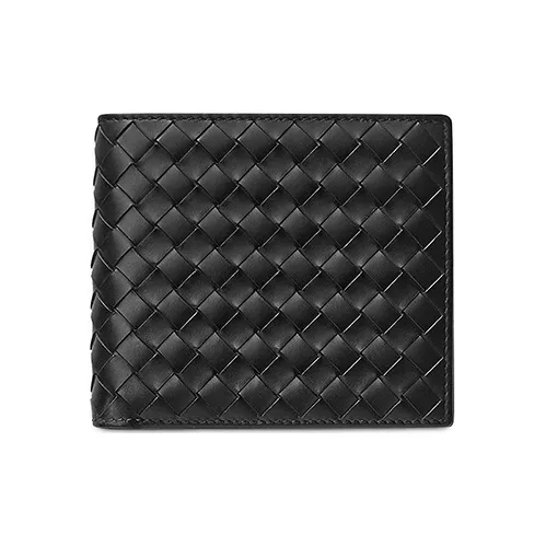 OUTWALK Натуральная кожа Ткани вязаные Экстра тонкий Кошелек Мужской Черный