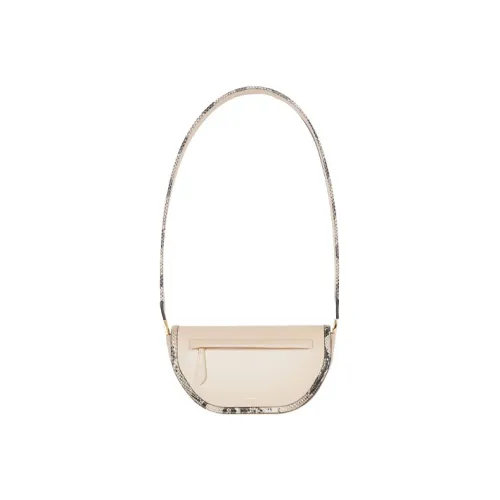 Burberry OLYMPIA Кожа Сумка на плечо Сумка-полумесяц Сумка Сумка через плечо Маленькая Женская Сыр Молоко Цвет