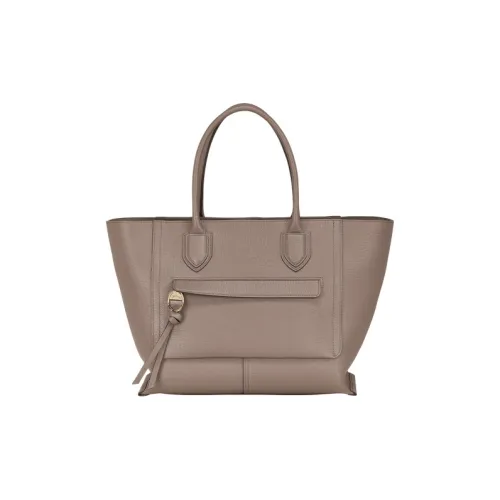 LONGCHAMP Mailbo Коровья кожа крупнозернистая Сумка через плечо Сумка Большая Женская Тауповый Серый