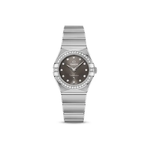 OMEGA Constellation Series Constellation Watch Кварцевый механизм Женские часы 25 мм Серый циферблат