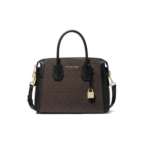 MICHAEL KORS Mercer Коровья кожа Сумка через плечо Сумка на плечо Маленькая сумка Женская Черная Коричневая Многоцветная Монограмма