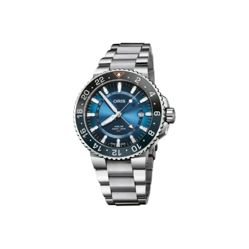 Oris Diving Collection Механический механизм Мужские часы Часы 44 мм Синий циферблат Корпус из нержавеющей стали Стальной ремешок