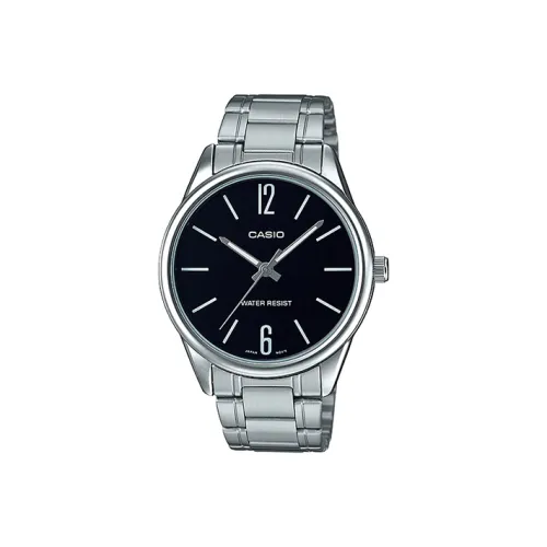 CASIO Standard Series Classic Analog Collection Кварцевый механизм Часы Мужские Черный циферблат MTP V005D 1B