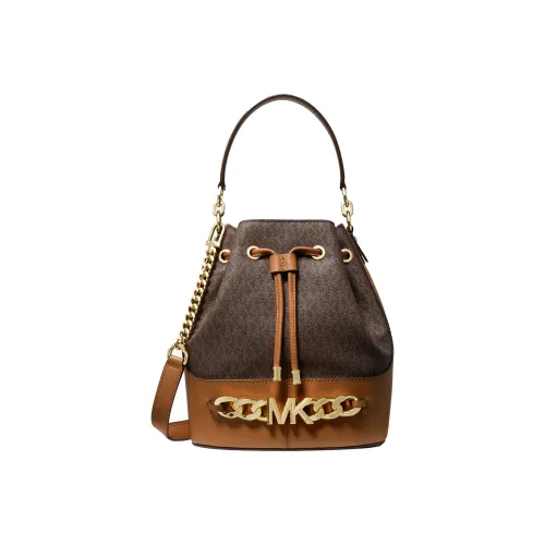 MICHAEL KORS Холст и кожа Сумка-ведро Сумка через плечо Сумка для женщин