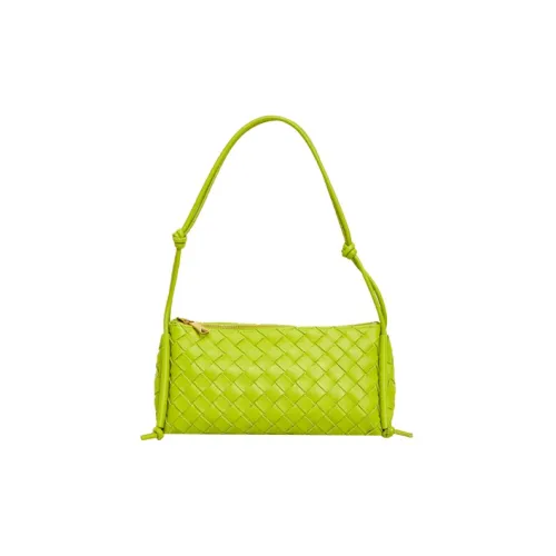 Bottega Veneta Loop Кожа Держатель для ручки Сумка Сумка на плечо Сумка Сумка через плечо Женская Желтая Зеленая