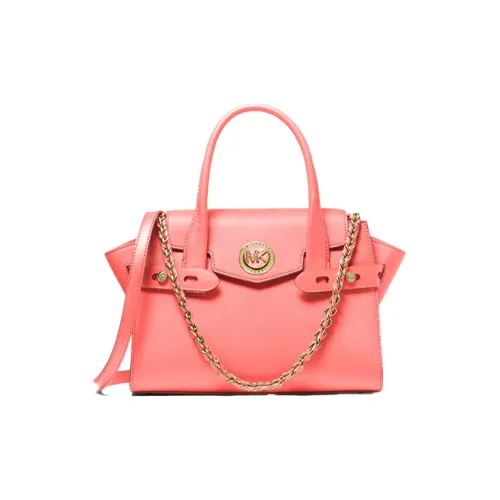 MICHAEL KORS CARMEN Коровья кожа Сумка Сумка через плечо Сумка через плечо Маленькая Женская Оранжевая Розовая