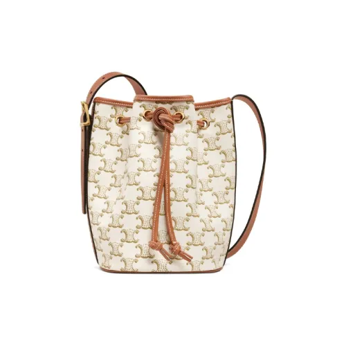 CELINE Сумка из коровьей кожи с одним плечевым ремнем сумка через плечо маленькая белая для женщин