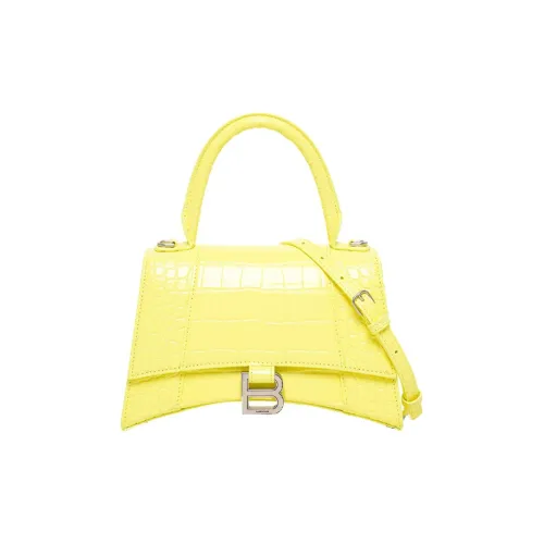 Balenciaga HOURGLASS Корова Кожа Сумка Женская Желтая