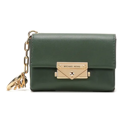 MICHAEL KORS MICHAEL KORS Luggage Collection Кожа Клатч Монета Кошелек Мини Женский Трава Зеленый