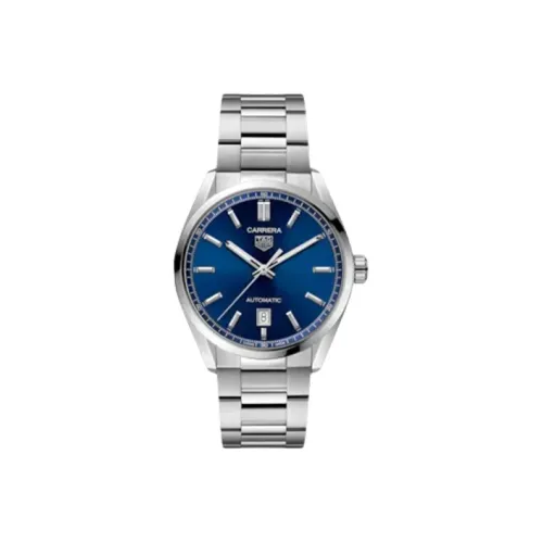 TAG HEUER Автоматический Механический Механизм Мужские Часы Carrera Collection 39 мм Синий