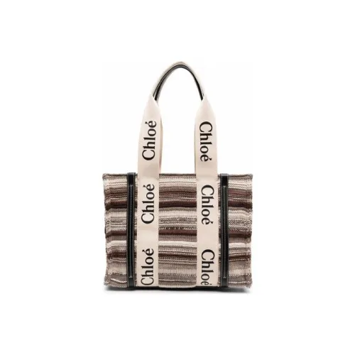 Chloe Linen Tote Bag Tote Bag Shoulder Bag Women's Multicolor Chloe Льняная сумка-тоут сумка-тоут плечевая сумка женская многоцветная