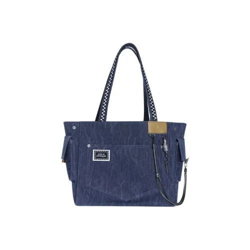 LOLA DESIGN Деним Сумка через плечо Стандартная Унисекс Темно-синий