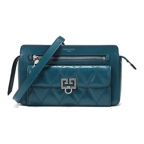 Givenchy Кожа Сумка через плечо Женская Синяя Зеленая