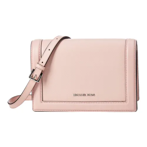 MICHAEL KORS Jet Set Кожаная Маленькая Квадратная Сумка через плечо Женская Розовая