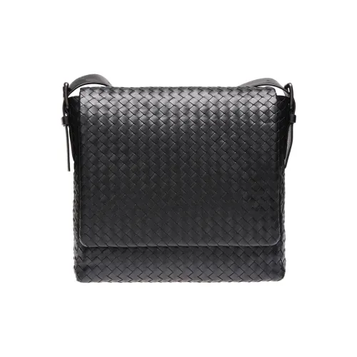 Bottega Veneta Сумка через плечо из коровьей кожи Мужской Черный