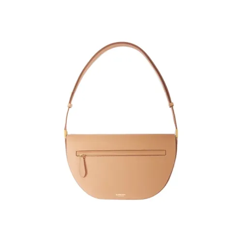 Burberry OLYMPIA Кожа Ellenpya Сумка Сумка-полумесяц Портативная Сумка через плечо Сумка через плечо Женская Теплый песочный