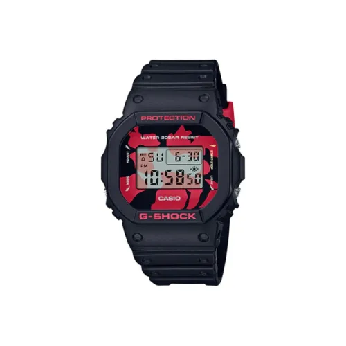 CASIO SQUAD Series SHOCK 5600 Collection BlackEyePatch Design Koi Fish Watch Особенный Коробка Кварцевый механизм