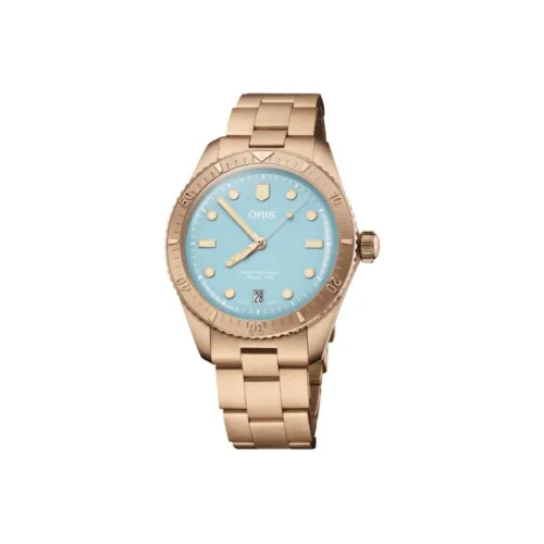 Oris Diving Collection Автоматический Механический Механизм Унисекс Часы 38*19 мм Синий Циферблат