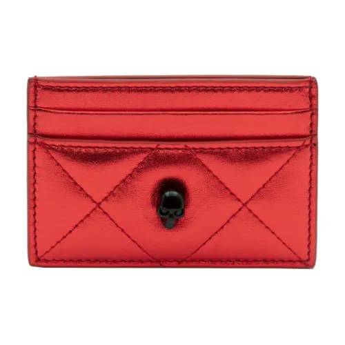 Alexander McQueen Коровья кожа Держатель для карт Женский Красный
