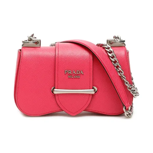 PRADA Sidonie Saffiano Коровья кожа Сумка через плечо Женская Персиково-розовая