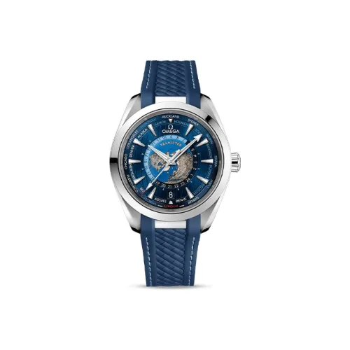 OMEGA Автоматический Механический Часы Мужские AQUA TERRA 150 метров, 43 мм, Синий