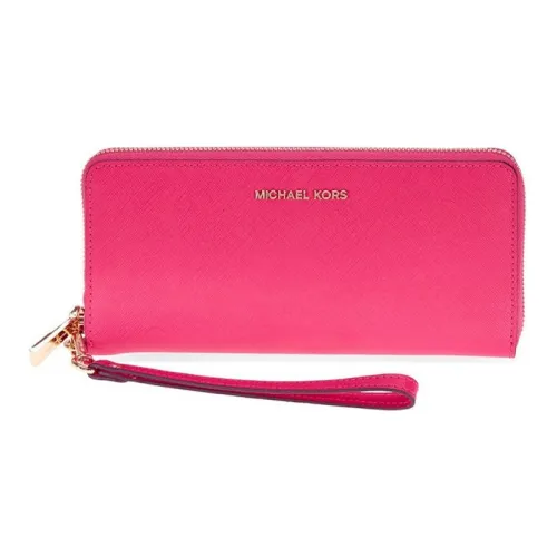 MICHAEL KORS Jet Set Кошелек из коровьей кожи держатель для карт женский темно-розовый