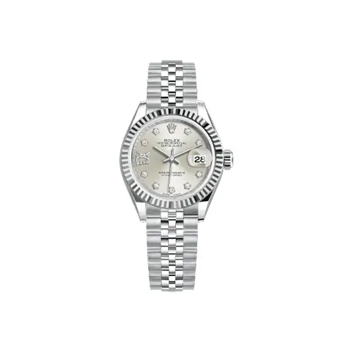 ROLEX Автоматический Механический Movement Женские Women's Apparel Log Series Часы 28 мм Серебряные