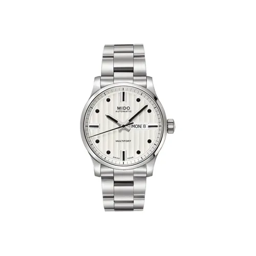 MIDO Автоматический Механический Механизм Мужские Часы Helm 42 мм Белые