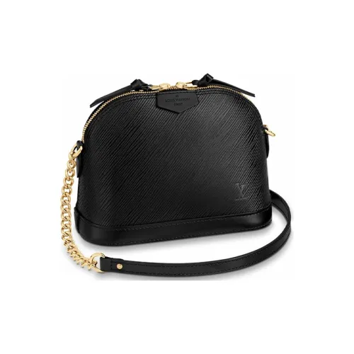 LOUIS VUITTON Alma Epi Рябь Узор Купольная Сумка Портативная Сумка через плечо Сумка через плечо Женская Черная