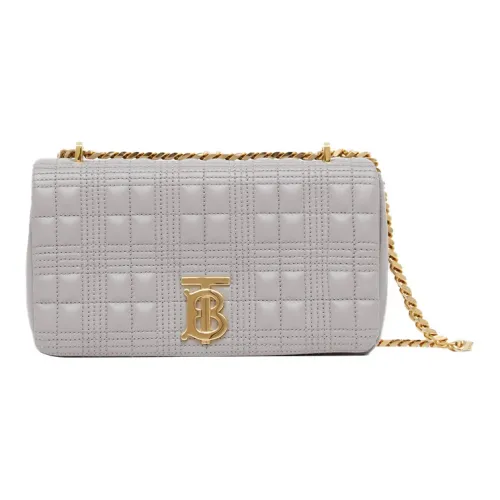 Burberry Lambskin Lola Bag Crossbody Bag Shoulder Bag Women's Cloud Gray