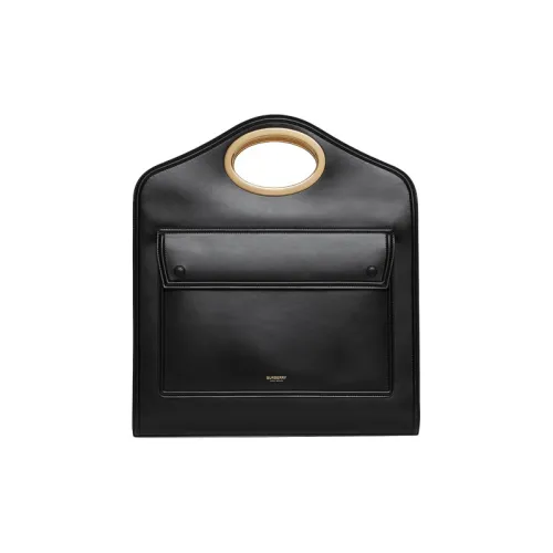Burberry Телячья кожа Сумка через плечо Клатч Средний Женский Черный