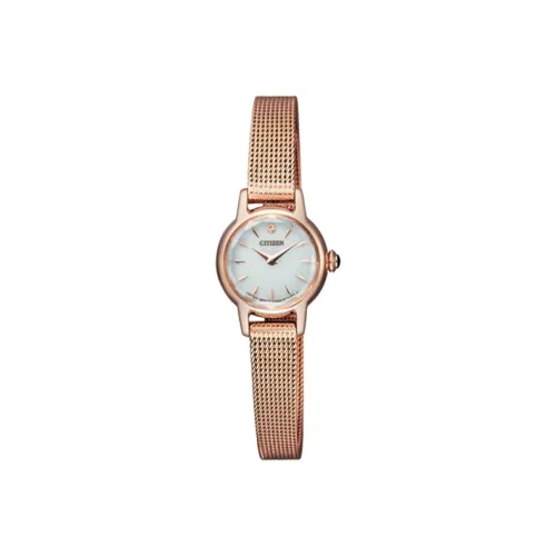 CITIZEN Ecology Drive Collection Кварцевый механизм Нержавеющая сталь Ремешок Часы Женские Белый циферблат EG2992 51A