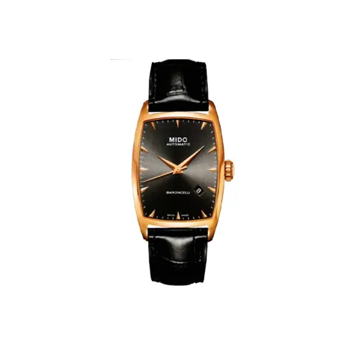 MIDO Baroncelli Collection Автоматический Механический Механизм Мужские Часы Часы 36,5 мм Черный Циферблат