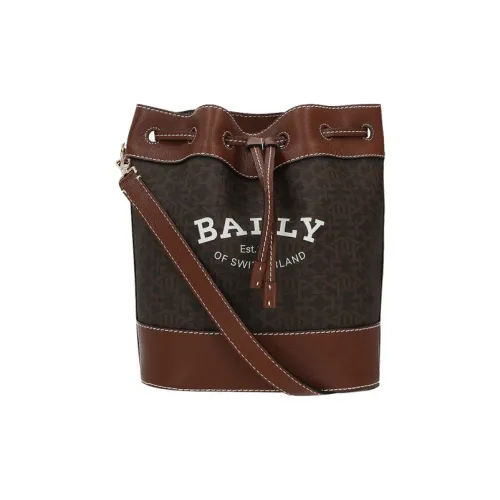 BALLY Кожа Портативный Crossbody Сумка Сумка через плечо Женская Коричневая
