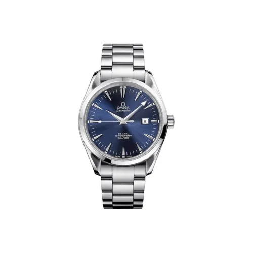 OMEGA Seahorse Collection Автоматический Механический Механизм Мужские Часы Часы 42,4 мм Синий Циферблат Стальной Корпус Часов