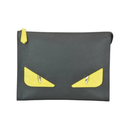 FENDI Кожа Клатч Мужской Черный