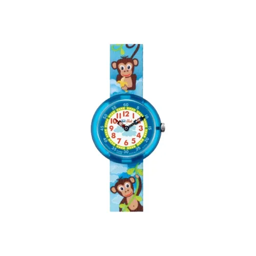 Swatch Quartz Механизм Унисекс Часы 30MM Белый Циферблат Пластиковый Корпус Часы Ткань Ремешок