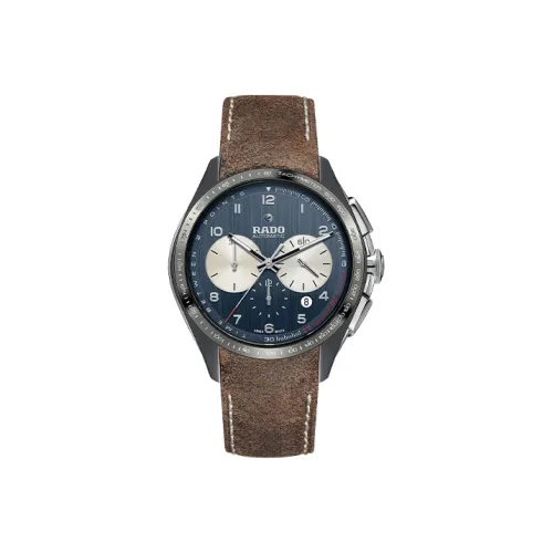 RADO Glam Slam Collection Автоматический Механический Часы Мужские 45 мм Синий Циферблат Кожаный Ремешок