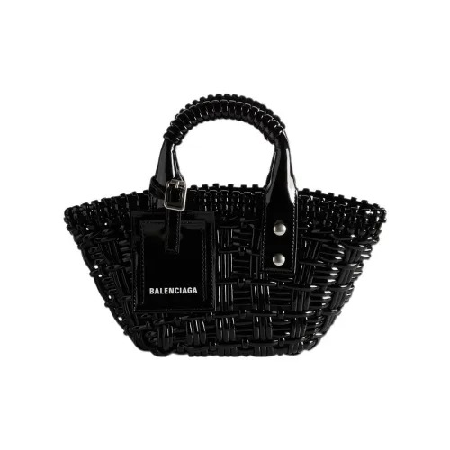 Balenciaga Сумка из коровьей кожи Тоут Сумка для покупок Маленькая сумка Женская Черная