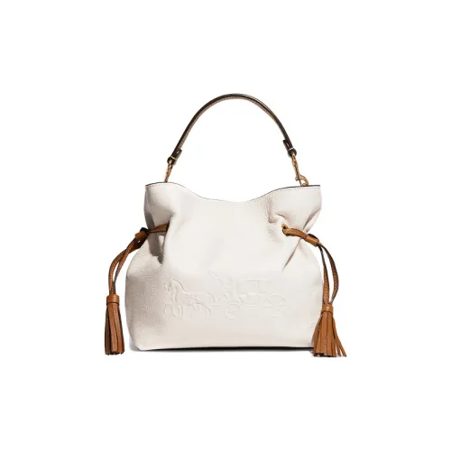 COACH Andy Коровья кожа Сумка сумка через плечо Сумка через плечо Средний Женская Белая